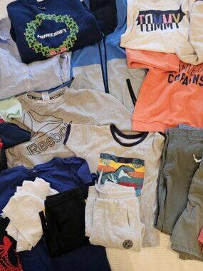 💥 Boys Clothing Lot Size 6–8 Tommy Hilfiger Okaidi OshKosh 18pc Cotton